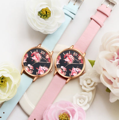 High Quality Fashion Leather Strap Rose Gold Women Watch Casual Love Heart Quartz Wrist Watch Women Dress Ladies Luxury Watches